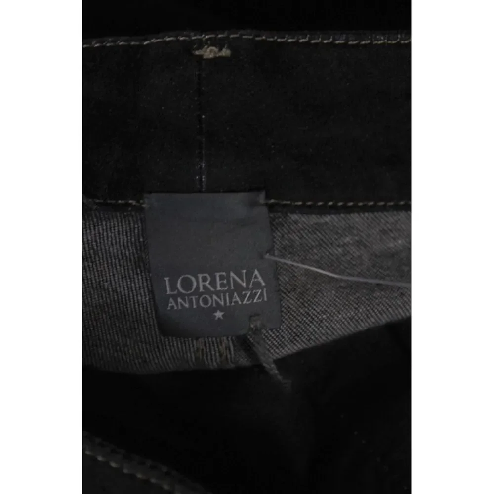 Lorena Antoniazzi Women Skinny Jeans Black Cotton Button Mid Rise Size 4